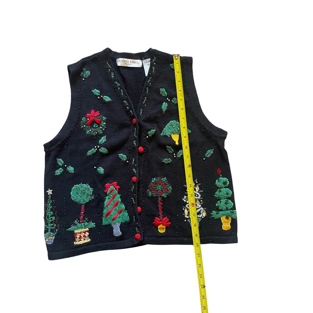 Victoria Jones Petite Large Womens/Unisex Holiday Vest Ugly Christmas sweater - Picture 4 of 9